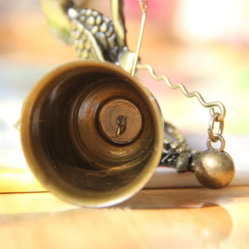 Retro-style Animal Doorbell Metal Copper Bell Wind Chimes Hanging Wall Horse Elephant Owl Shape Wind Bells Hanging Decorations