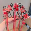 Butterfly Chinese New Year Headwear Tassel Ancient Style Red Hairband Simple Hanfu Headwear Girls
