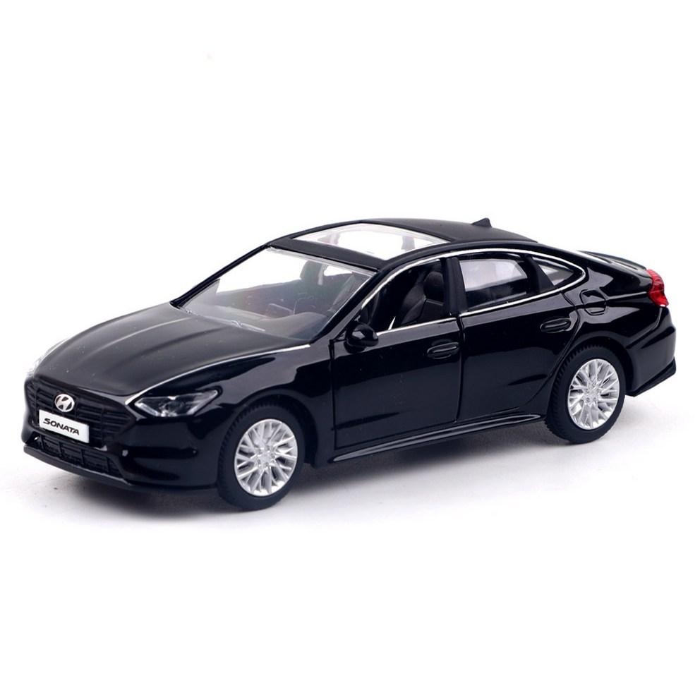 Модель автомобиля Welly Hyundai Sonata DN8, литая, черная, 1 шт.