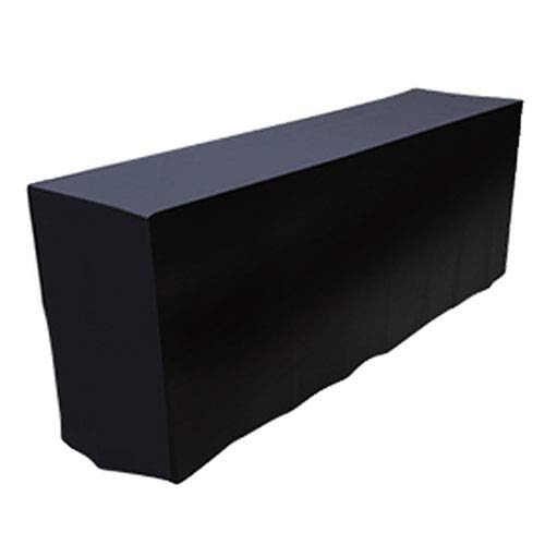 J-CLUB Idea Black Nonwoven Tablecloth for Events, 1800 X 600mm, Available In 3 Colors, Solid Color, Logo Print, Rectangular, for Long Tables, Exhibiti