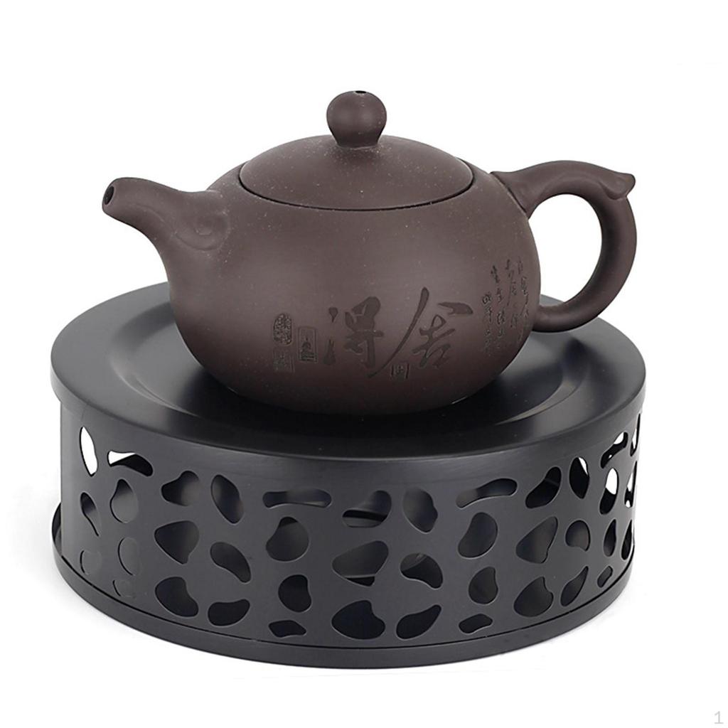 Coffee Tea Warmer Light Milk Hollow Frame Portable Teapot Heater Heating Base for