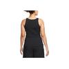Nike Спортивная одежда, однотонная женская майка с вырезом, черные топы DV8316-010