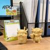 Молочный Чай Модель Коровы 2 шт. Милая Фигурка Горца 3D Печатные Статуэтки Пузырьков Забавный Аксессуар для Офисного Стола Летний Стиль Фермерского Дома Настольные Украшения,