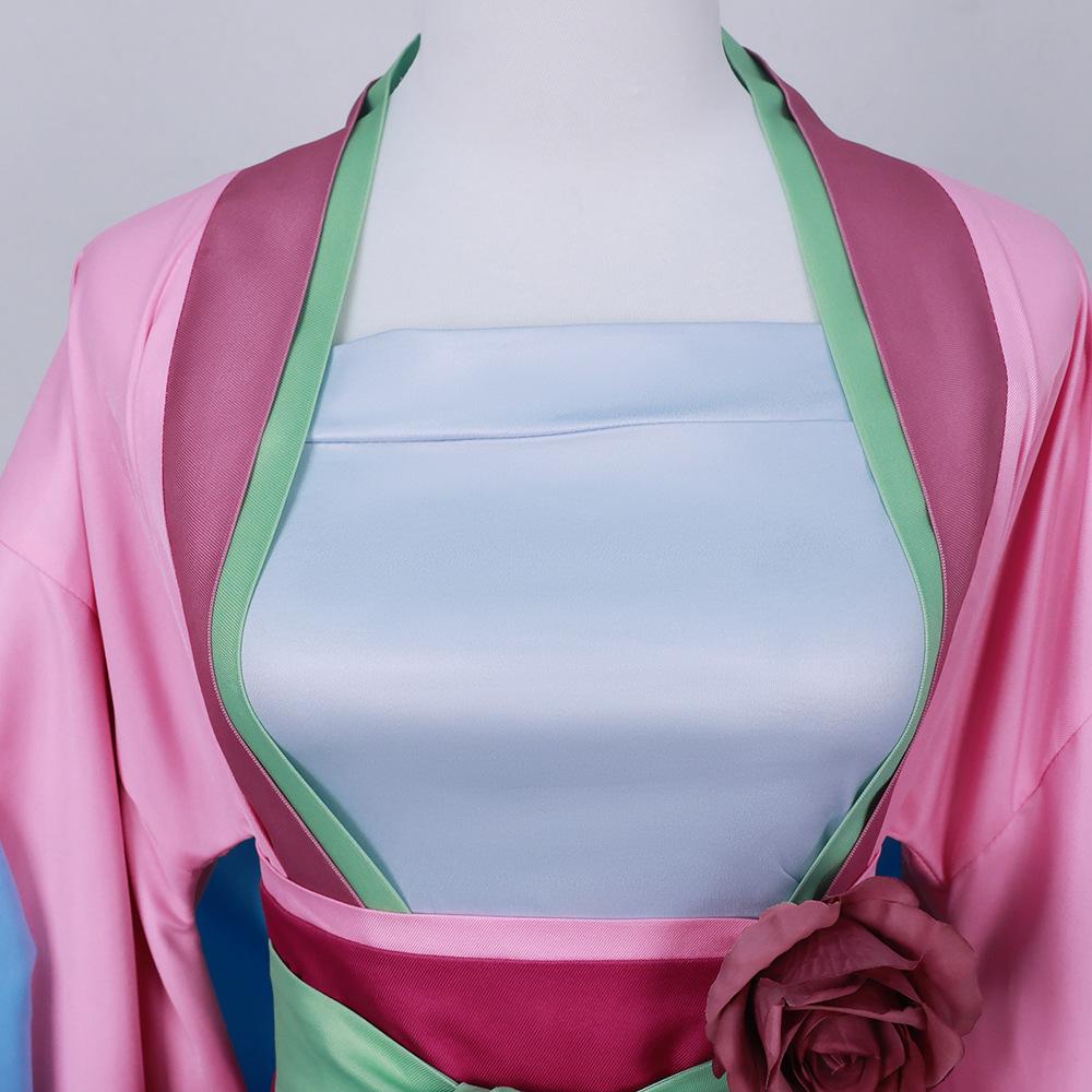 Костюм для косплея в розовом цвете в старинном стиле «Дневники аптекаря» (Полный комплект)