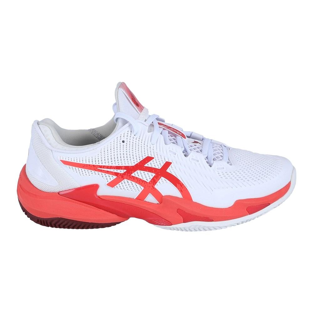 Tennis Shoes Asics White/red Size 42.5 Court FF 3 Novak Clay
