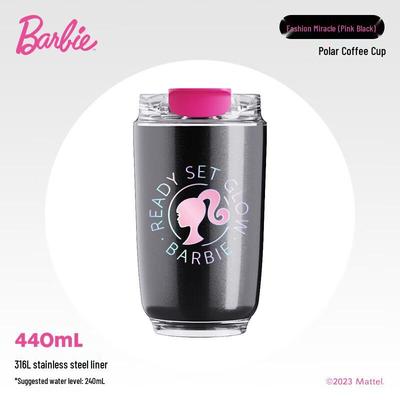 AKS Barbie 316 Кружка с трубочкой из нержавеющей стали с термоизоляцией