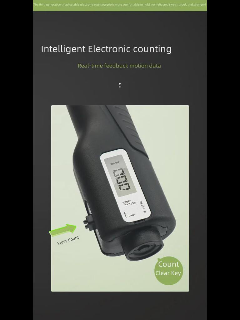 Силовой тренажер с регулируемым хватом: Электронный счетный ручной захват (10-100КГ) для тренировки мышц