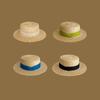 Flat Edge Straw Hat Women's Summer Sunscreen Straw Sunshade Small Fresh Beach Fashion Temperament Top Hat