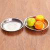 Fruit Tray Beautiful Fashionable Thickened Round Stackable Anti-fall Space-saving Stainless Steel Grill Plate Home Accessories