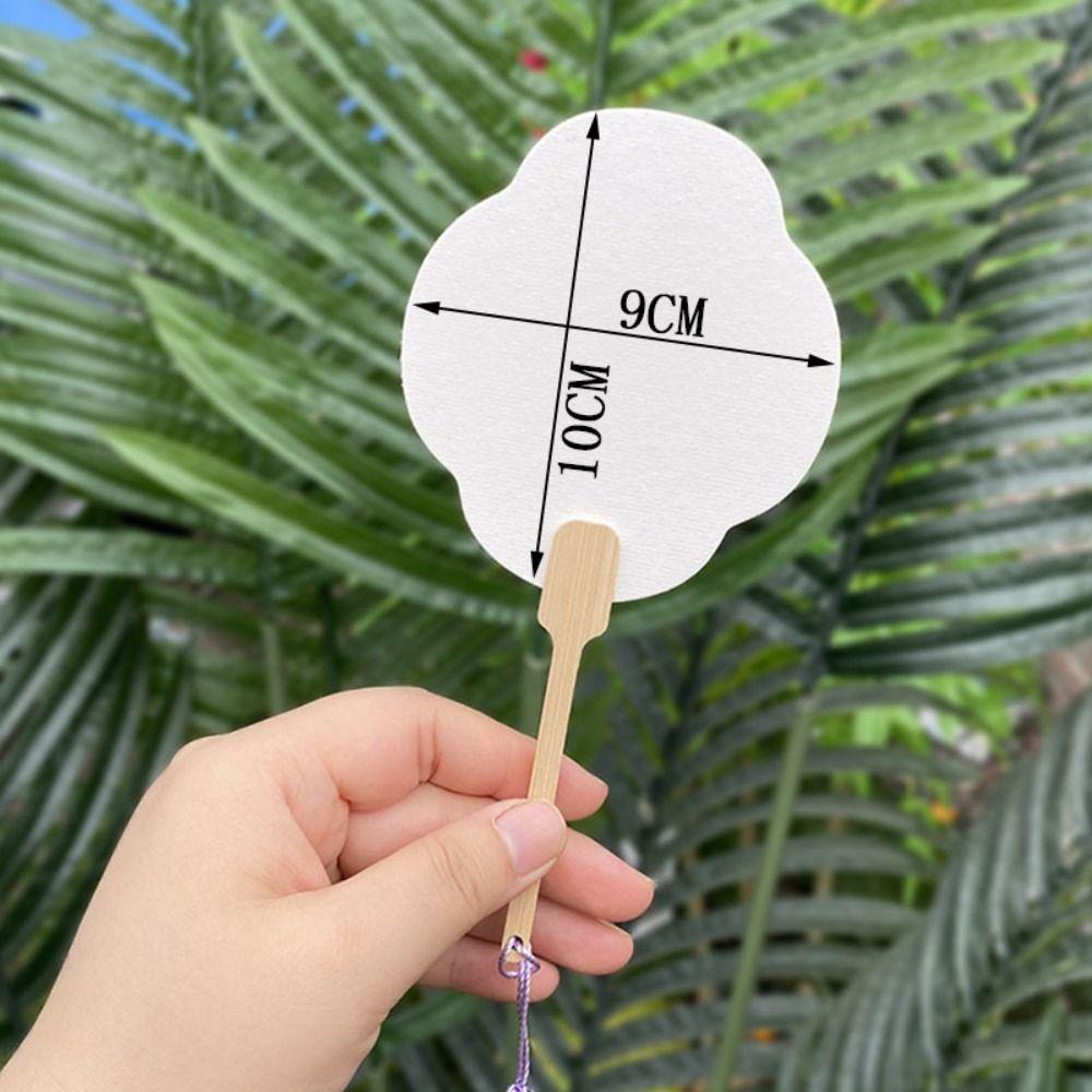 Мини-групповой веер Xuan бумажный веер двухсторонний пустой маленький веер расписанный вручную креативный веер DIY лакированный веер ручной веер рукоделие