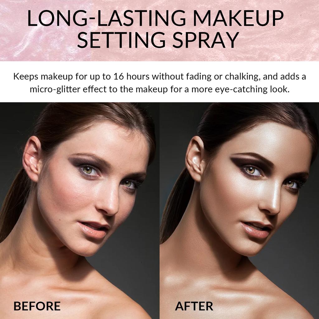 EELHOE Спрей для настройки макияжа Увлажняющий лосьон Увлажняющий контроль жирности Стойкий макияж Натуральный матовый Освежающий быстродействующий фиксатор Косметика