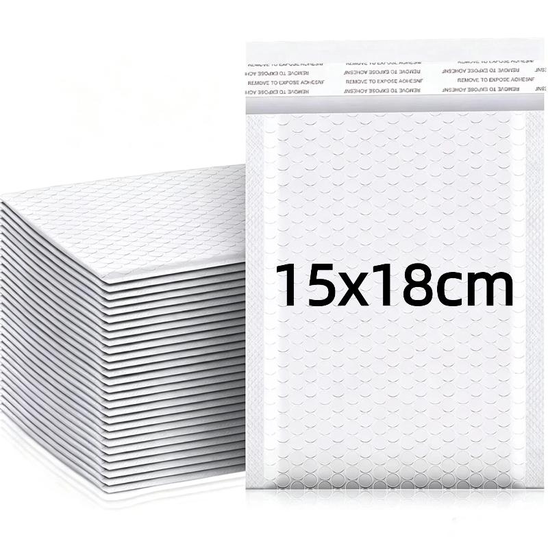 10 Pcs White Self-Sealing Bubble Envelopes Waterproof Anti-Pressure Shipping Mailers for Craft Items Mailing Delivery