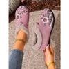 Shoes, Cotton Shoes, Embroidered Bags, Heels, Middle-aged and Elderly Woolen Shoes, Warm Ethnic Style, Comfortable Soft-soled Mother Cotton Shoes