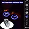 2PCS Car Door LED Welcome Light For Mercedes Benz AMG W221 V-Class W639 Viano Sprinter Auto Badge Laser Projector Lamp Decor