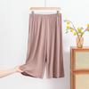 Большие размеры XL до 8XL Женские модальные брюки до середины икры Летние капри Широкие брюки Короткие брюки Повседневная домашняя одежда