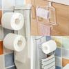 Новая кухонная стойка для хранения бумаги, держатель для рулонов, ванная комната, бесплатная перфорация, задняя дверь, вешалка для бумажных полотенец, туалетная бумага