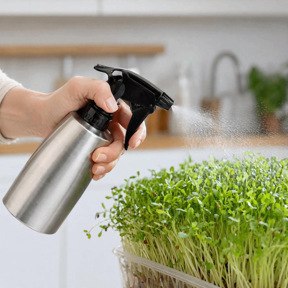 Stainless Steel,ABS Water Spray Bottle Adjustable Nozzle Household Spray Bottle Oil Spraying