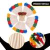 400x Cocktail Picks Appetizer Decorative with Assorted Colors Sticks Skewers for Holiday
