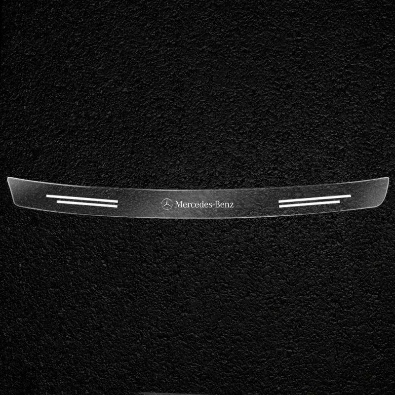 Car Rear Bumper Trunk Load Edge Protector Guard Trim Transparent Sticker For Mercedes Benz W124 W126 W140 W168 W169 W176 W220