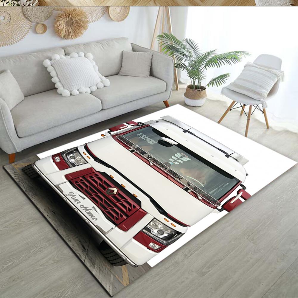 Renault Customized Name Area Rug Suitable For Study Room Entryway Dining Room Living Rooms Antislip Rug Office Home Decor