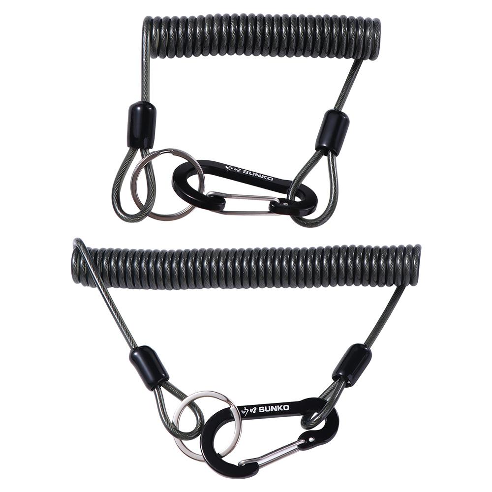 Lanyard Elastic Coil Fishing Lanyard Fishing Coiled Lanyard Wire Spring Rope Fishing Missed Rope