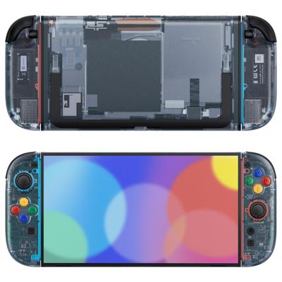 EXtremeRate DIY Сменные кнопки корпуса для Nintendo Switch Кастомная задняя панель консоли Лицевая панель контроллера Декоративная полоса с ABXY для Essential