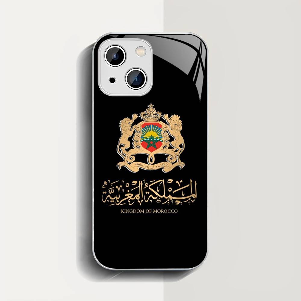 Карта Флаг Марокко Закаленное Стекло Для Iphone 14 13 12 11 Pro Mini XS MAX 14Plus X XS XR Чехол