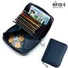 Card Bag Leather Coin Purse Zipper Card Sleeve Female Organ Card Bag Large Capacity