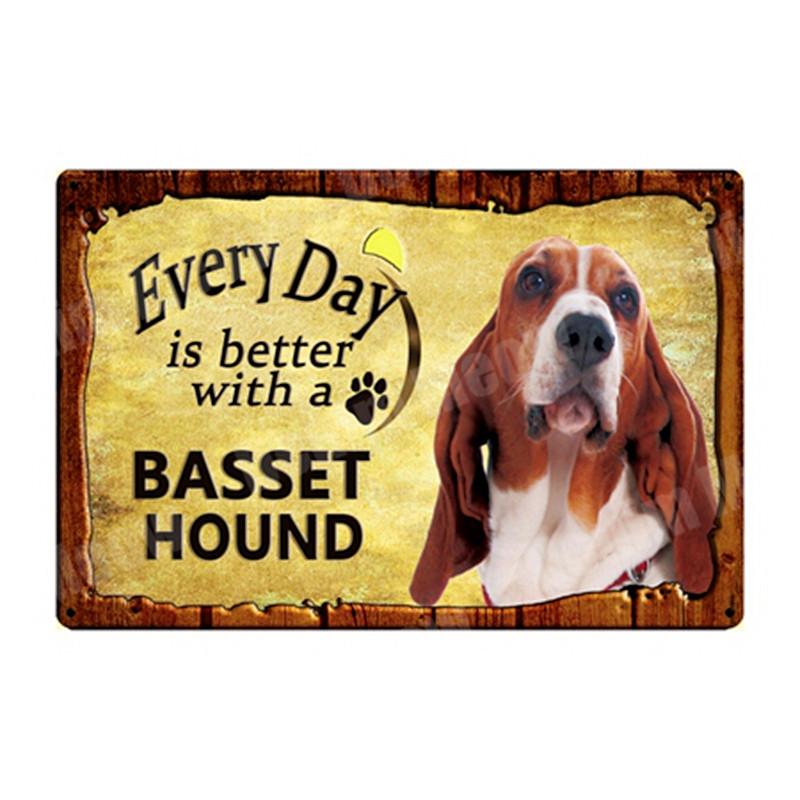 ПРЕДУПРЕЖДЕНИЕ: слишком ласковый домашний питомец на дежурстве, винтажные металлические жестяные вывески, бар, паб, домашний сад, декоративная тарелка, плакаты с собаками, настенный декор N335