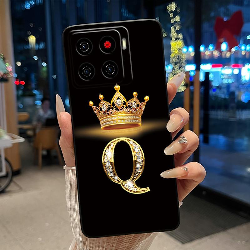 Для ZTE Blade A56 (Z2473)/Nubia A56 Роскошный Чехол-буклет с буквой 'A' для ZTE Blade A56 Pro Мягкий Силиконовый Черный Чехол Ударопрочный Корпус