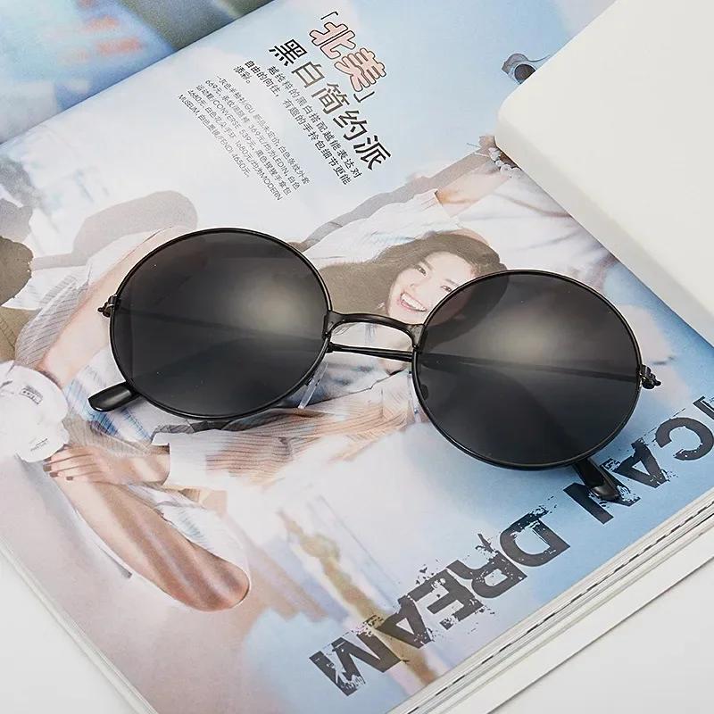 Women'S Sunglasses Mens Round Ladies Fashion Mirror Glasses For Women Men Vintage Uv400 Protection Sun Retro Eyewear