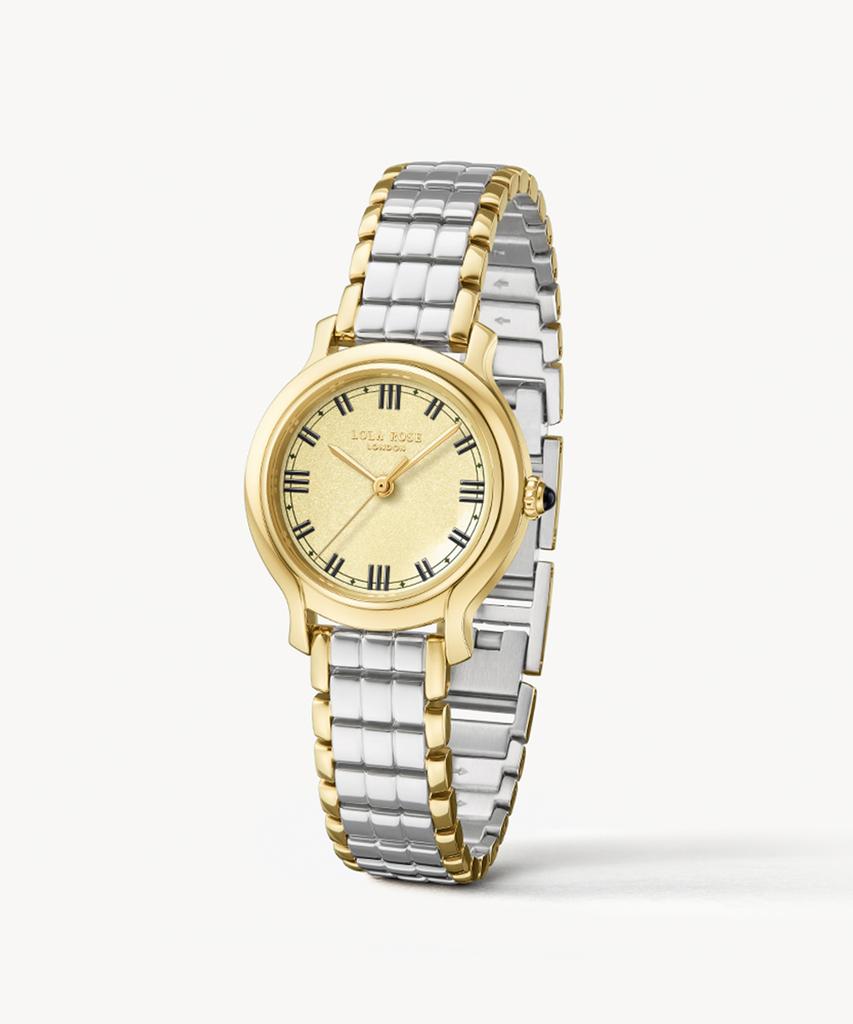 Lollalojeu Waltz Sandblasted Enamel Women'S Gold Fashion Watch