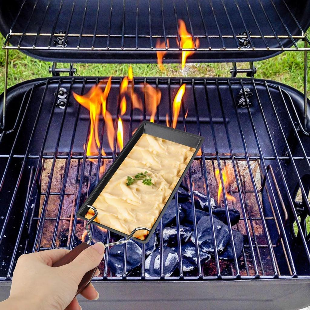 Набор для плавления сыра, раклет, набор для гриля, сковорода для плавления сыра с силиконовой лопаткой, антипригарный мини-ротастер, противень для выпечки, набор плит