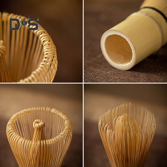 Бамбуковый венчик для матча ручной работы, японская щетка для размешивания чая матча, многофункциональная кухонная принадлежность для получения кремообразной пены