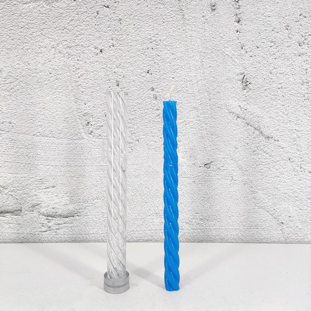 DIY Craft Clay Tools Plastic Match Large Cylinder Rib Stripe Long Pole Soap Making Candle Mold