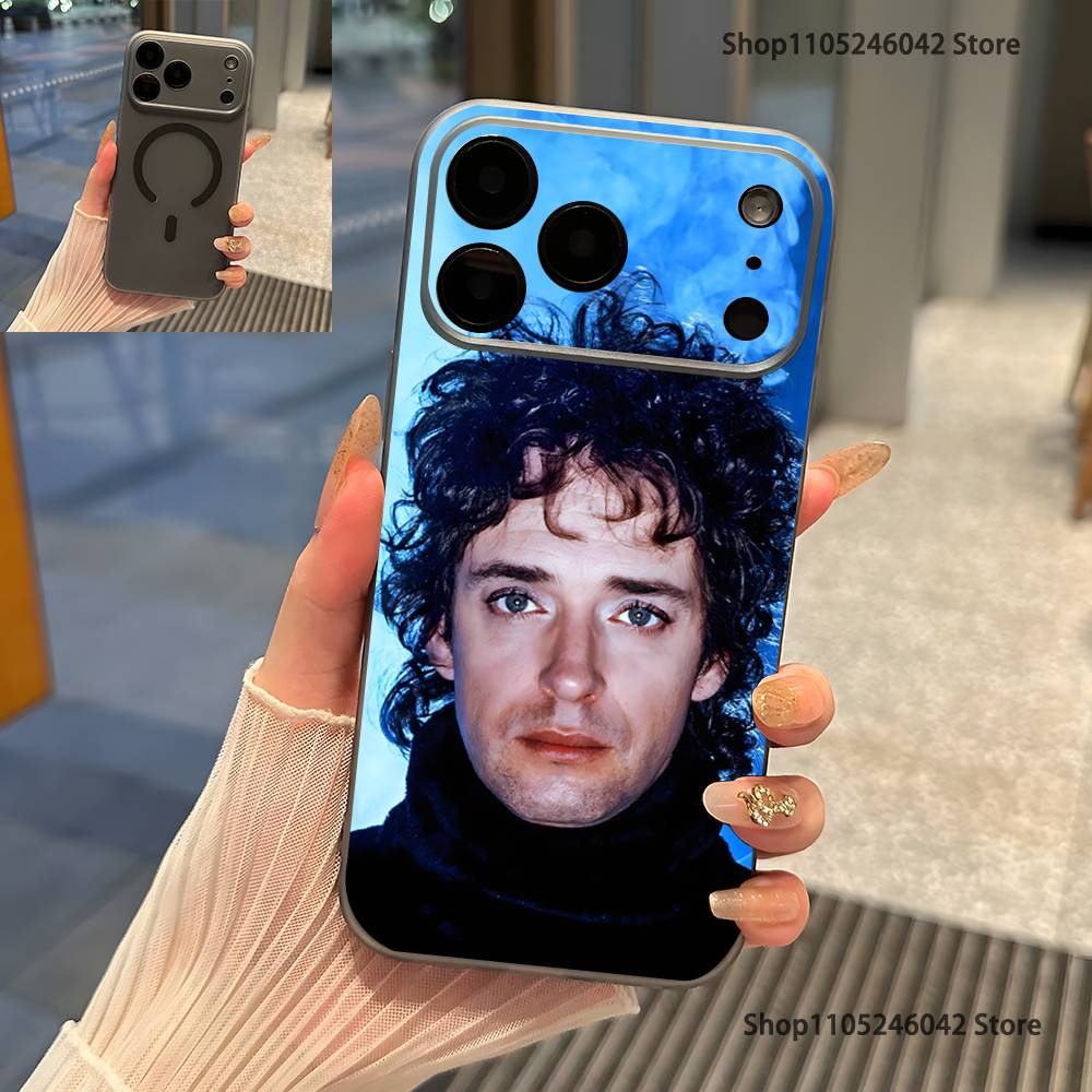 Певец G-Густаво Cerati Для iPhone 17,16,15,14,13,12,11,Pro,Max,Plus Прозрачный серый Чехол для телефона Магнитная Беспроводная зарядка