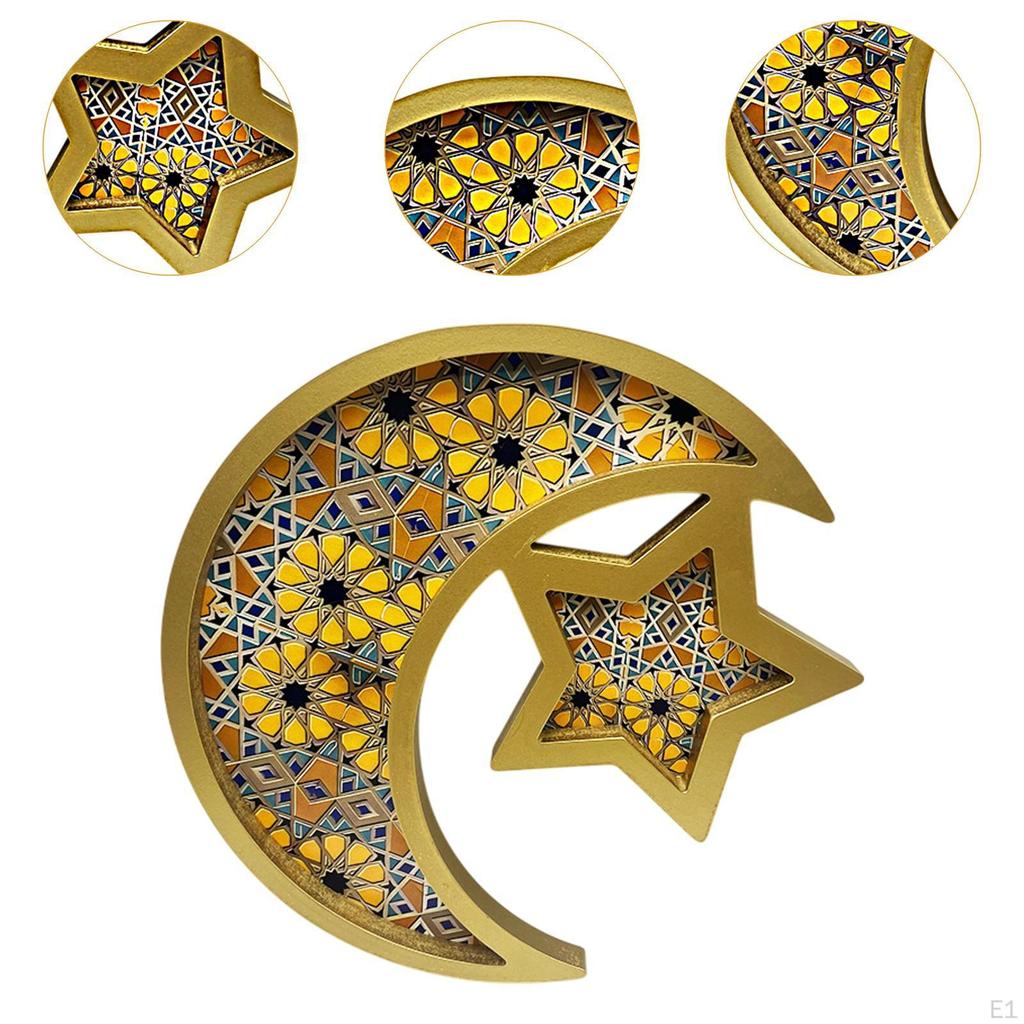 Ramadan Serving Tray Decoration Moon Star for Wedding Gatherings Events