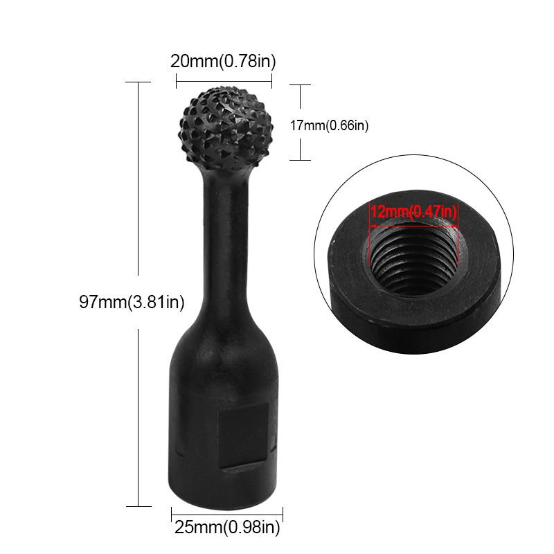 Ротационный рашпиль угловая шлифовальная машина напильник для шлифовки дерева резьба по дереву диаметр головки 20/25/30 мм сферическое вращающееся шариковое полировальное сверло