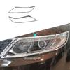 Для Kia Sorento 2013 2014 Автомобильная наклейка Чехол Детектор ABS Хром Передний Фонарь Фары Отделка Рамка Бровь Аксессуары Рамка 2 шт.