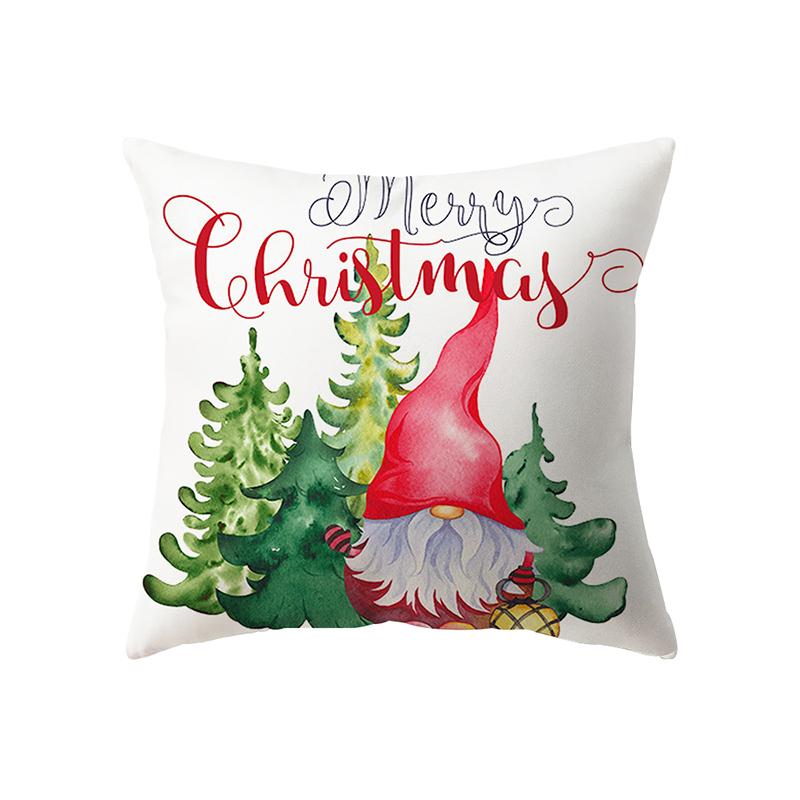 Рождественские украшения Рождественская тема Печатный узор Чехлы для подушек Домашняя гостиная Украшение дивана Подушка Наволочка