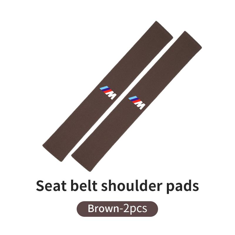 For BMW Car Seat Belt Shoulder Cover Protection Pad Auto Emblem Accessories E93 F10 F20 F30 F40 F15 F25 F26 F31 F49 F86 M3 M5 X3 SLZPW1