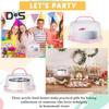 Cake Carrier with Lid And Handle Portable Cupcake Stand for 10-inch Cake Cupcake Holder Pie Muffin Pizza Transport Container Cake Box