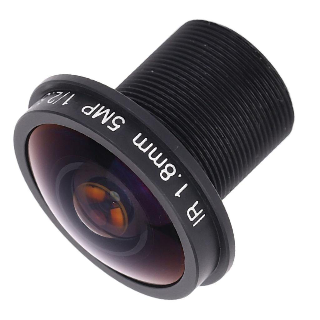5MP HD 1.8mm Fisheye Lens Panoramic F2.0 180 Degree Wide Angle Lens with M12 Interface for Security