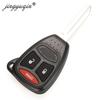 Jingyuqin 433mhz KOBDT04A Remote Car Key 2/3/4 Buttons for Dodge Chrysler Jeep Dakota Durango Charger 300 Aspen Grand Cherokee Auto Full Key Control