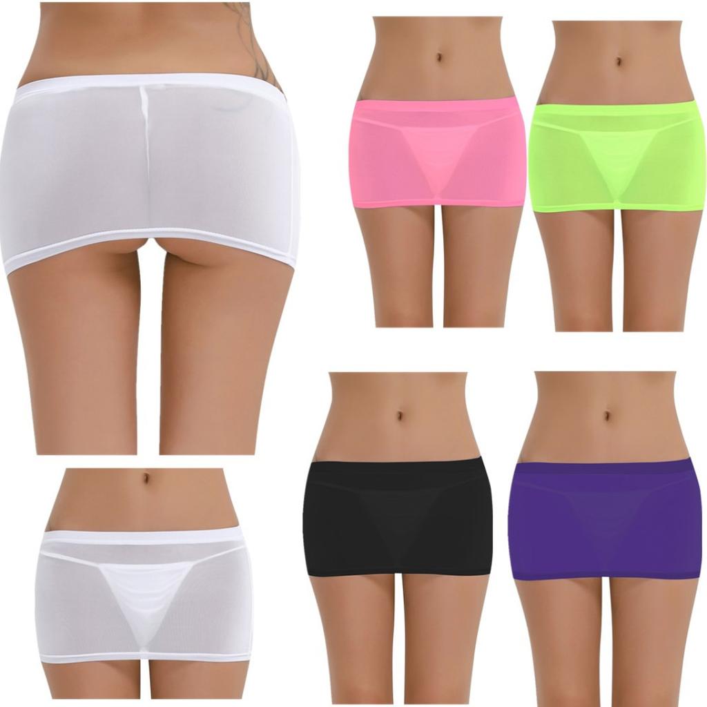 Женское сексуальное ультратонкое прозрачное нижнее белье, летние эластичные облегающие юбки с низкой талией, горячая эротическая клубная вечеринка, супер мини облегающая юбка