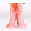 Silk Scarf For Women In Summer Fashionable Shawl Thin And Versatile Spring And Autumn Sand Scarf Long Chiffon Small Strip Scarf