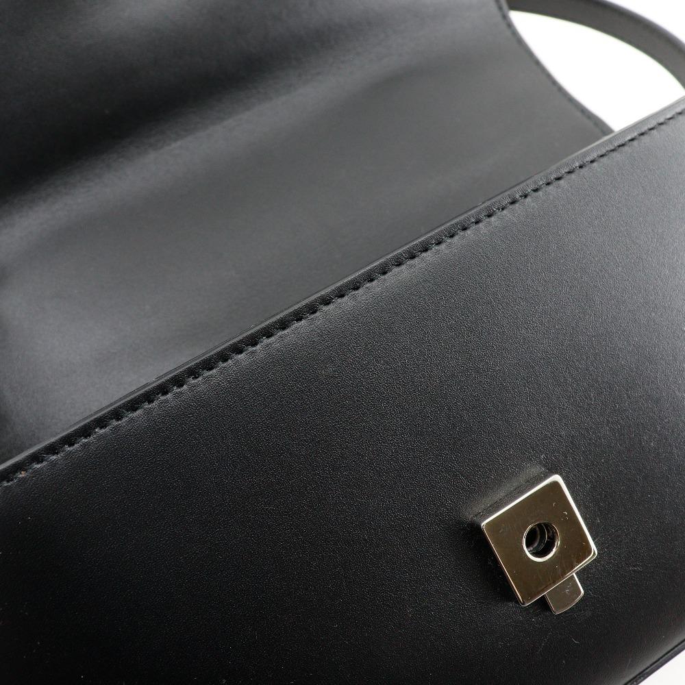 Gucci Маленькая сумка на плечо Petit GG 739722 Double G 2WAY черная кожаная Женская Б/у