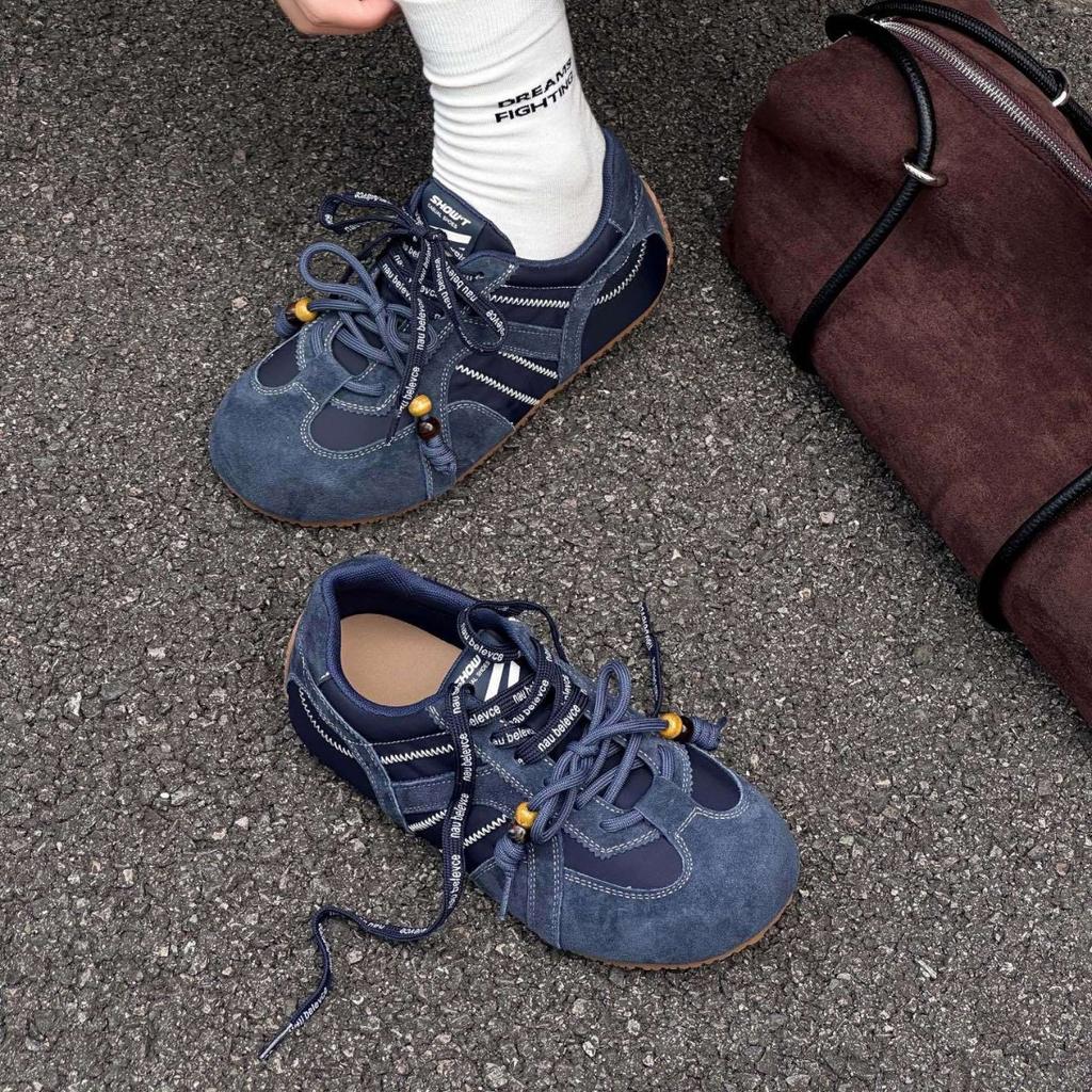 Кожаные ретро уродливо-милые немецкие тренировочные туфли женские 2025 осень новые универсальные одинарные туфли повседневные для увеличения роста Forrest Gump shoes women