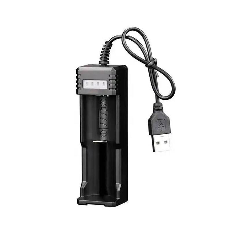 USB-зарядное устройство с одним слотом для литиевых аккумуляторов 26650