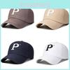 Вышивка Буква P Бейсболка Регулируемая Защита от солнца Подарки Дышащая